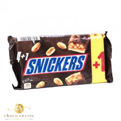 CHOCOLAT SNICKERS CHOCOLAT AU LAIT NOUGAT ET CARAMEL 4+1
