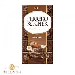 FERRERO ROCHER TABLETTE CHOCOLAT ORIGINAL NAISETTE  100G