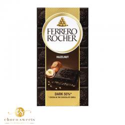 FERRERO ROCHER TABLETTE CHOCOLAT NOIR NAISETTE  100G