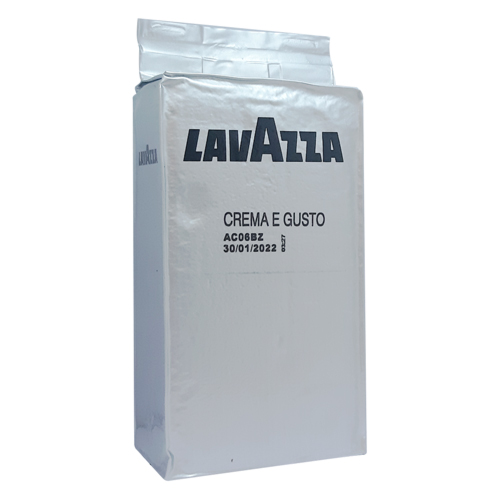 Silver Pack of Ground Coffee Lavazza Crema E Gusto and Coffee