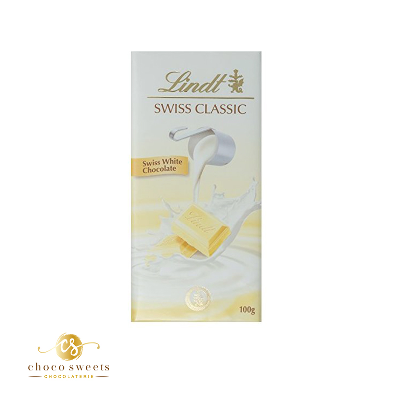 Tablette chocolat blanc vanille Lindt 100g sur