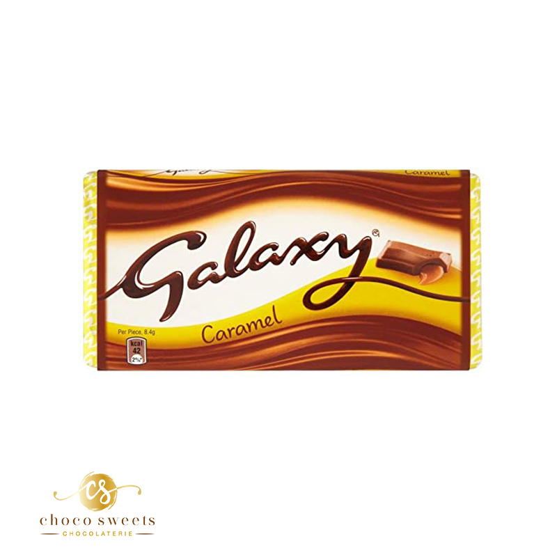 galaxy - tablette de chocolat au caramel 135 g