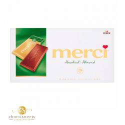 Merci Chocolate - Hazelnut & Almond - 4 Bars /100g