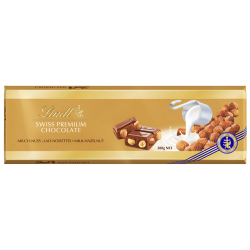 SWISS PREMIUM CHOCOLAT MILK HAZELNUT LECHE Y AVELLANAS 300g